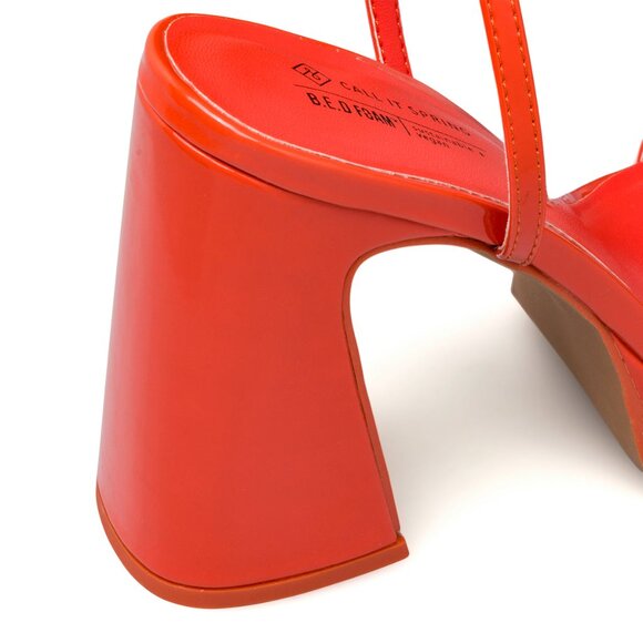 Call it Spring - Debbra Orange Heels - Picture 3 of 4